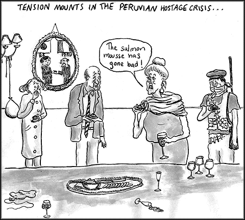 At Ambassador Aoki's House