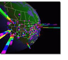 Cyberspace map
