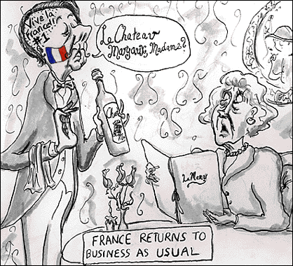 In a Parisian restaurant