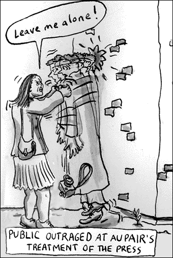 Breaking the newspaperman