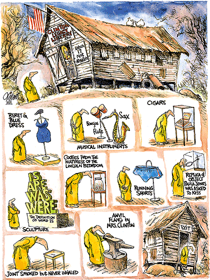 Sneak Preview by Pat Oliphant