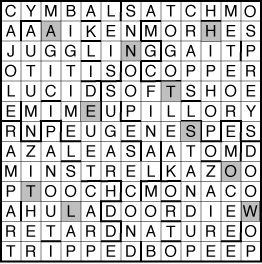 Answers to the December Puzzler