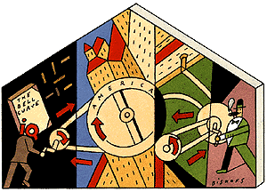 Cartoon of cartoon elite