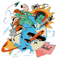 Globe-trotting father and daughter