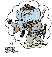 The right-wing militia image