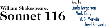 William Shakespeare, Sonnet 116