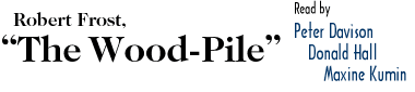 Robert Frost, The Wood-Pile